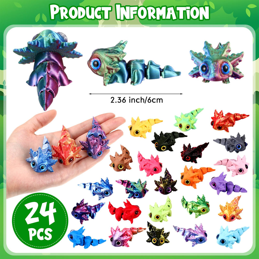 Honoson colorful axolotl figures with movable joints for interactive play.