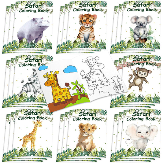 Honoson coloring books jungle animals covers are ideal for party favors.