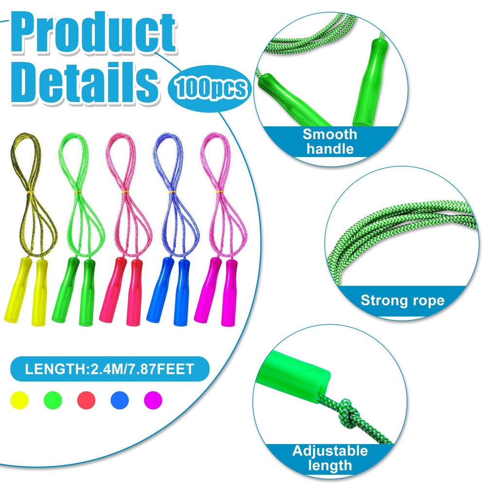 Honoson nylon jump rope with handles for comfortable outdoor play