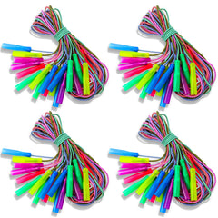 Honoson rainbow jump rope bulk set of 50 colorful ropes for group activities