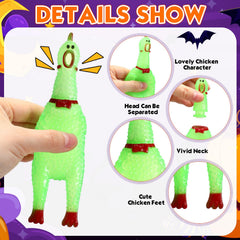 Honoson rubber chicken squeaky toy adds laughs to games