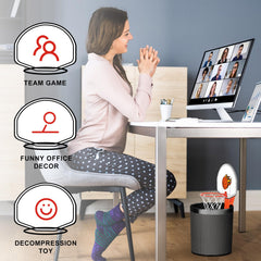 Honoson trash can clip-on hoop attached to surface for neat play.