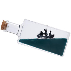 Honsheng unsinkable black pearl ship in box as stylish desk decor and thoughtful gift