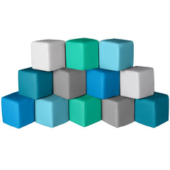 Hoohtoot foam blocks 12-piece colorful set for creative play and motor skills development.