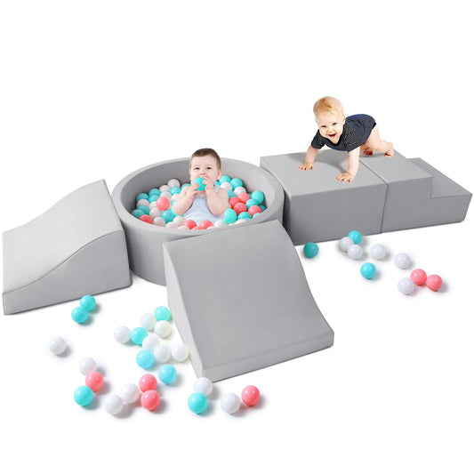 Hoohtoot foam climbing blocks for toddlers in a safe indoor play setup for movement