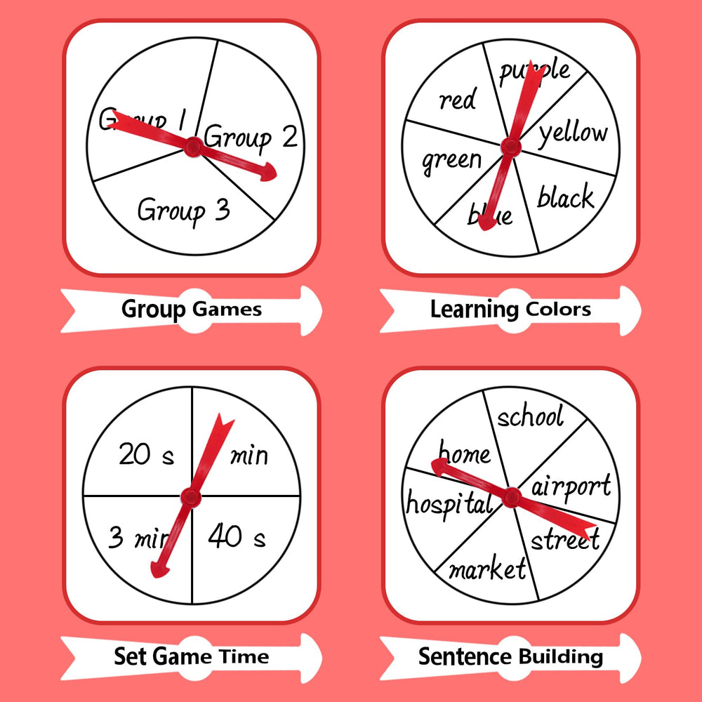 HOOJOJO teaching tools spinner perfect for elementary classroom use