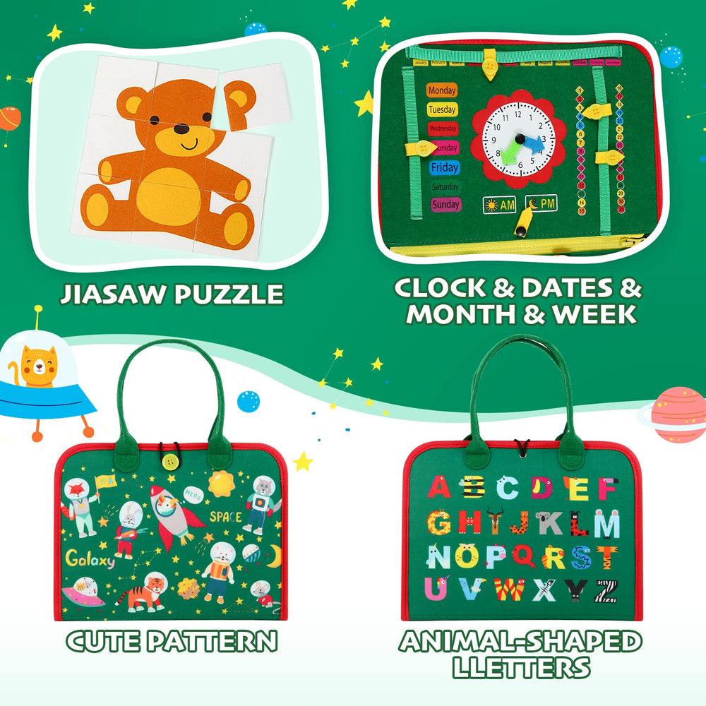 Hooku Busy Board travel-friendly design keeps toddlers engaged on the go