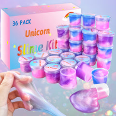 HOOLYUK unicorn slime non-sticky surface detail keeps hands clean during play.