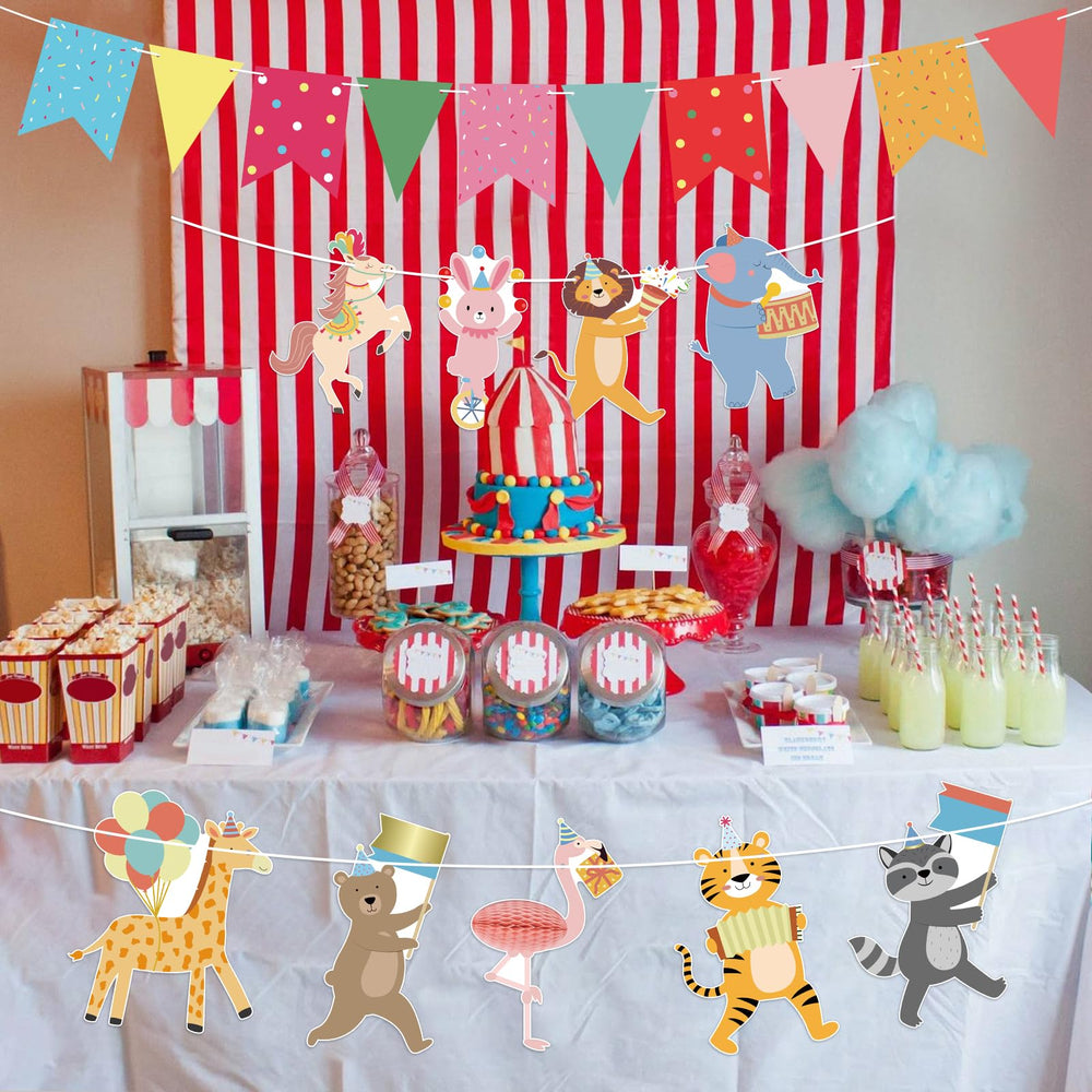 Hooqict animal banner pennants, perfect for archways and doorway party entrances.