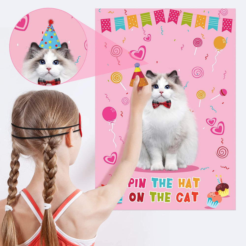 Hooqict cat party game setup on a wall sparks friendly competition.