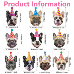 Hooqict puppy party banner with dog faces adds color to dessert tables and photos