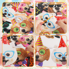 Hooqict dog birthday banner photo backdrop, perfect for capturing memories