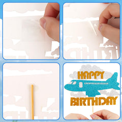 Hooqict cloud and plane design brightens fruit platters at celebrations.