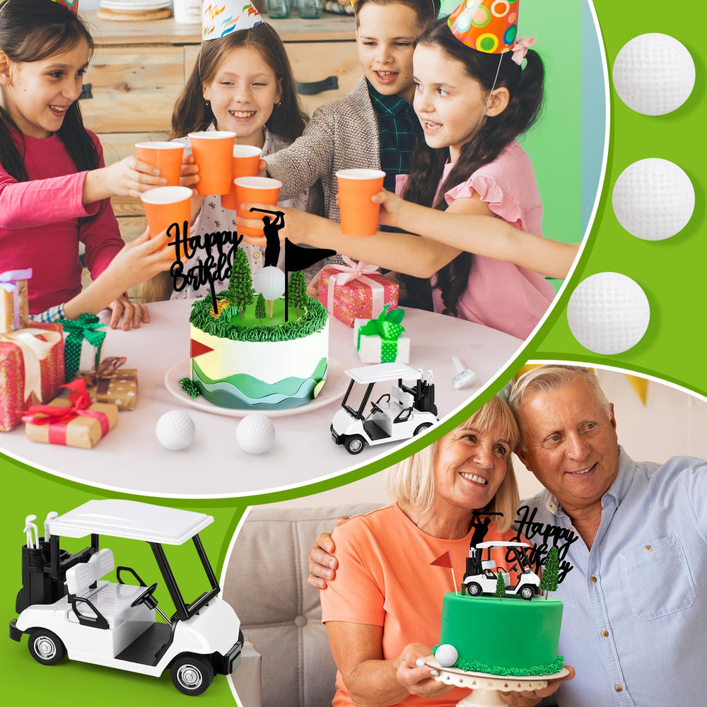 Hooqict green tree toppers enhance cupcake decor with natural vibes.