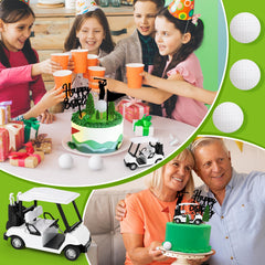 Hooqict green tree toppers enhance cupcake decor with natural vibes.