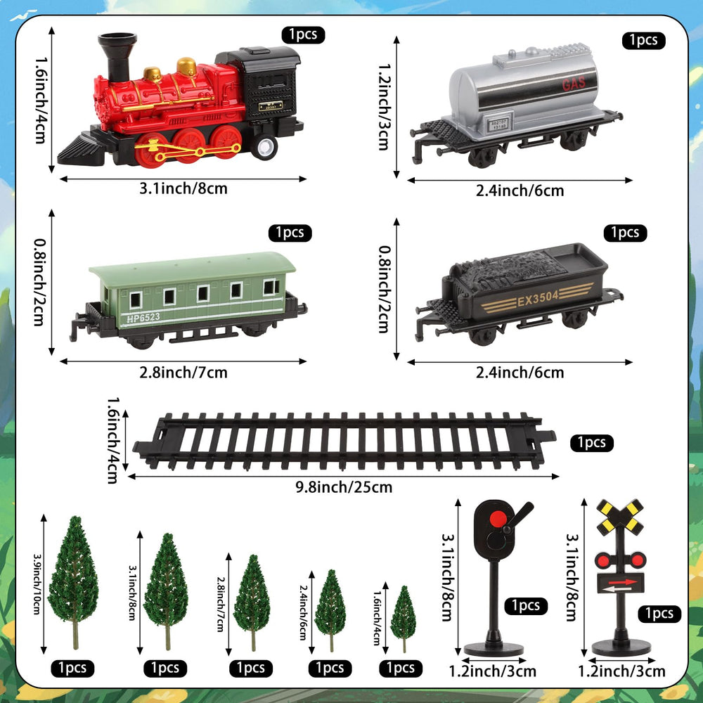 Hooqict mini-trains toppers provide playful focal points for kids' celebrations.