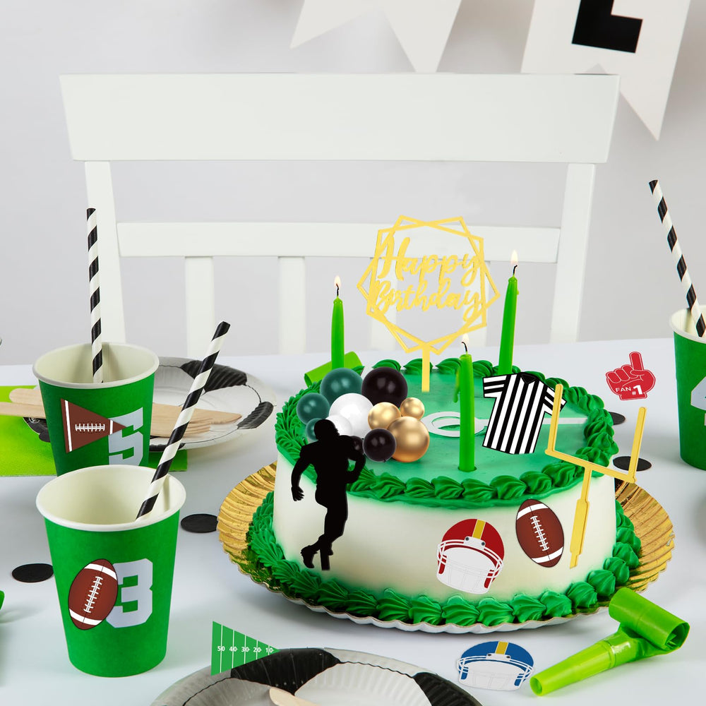 Hooqict touch down toppers celebrate scoring moments on cupcakes and cakes
