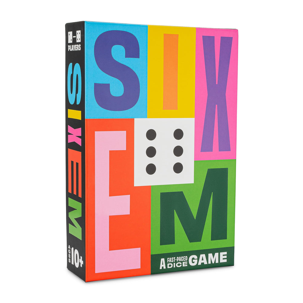 Hootenanny Games Sixem dice: vibrant colors for fast-paced play