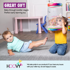 Hoovy Rainbow Swirls durable PVC material suitable for indoor outdoor use