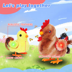Hopearl children's interactive chicken gift encourages pretend pet care.