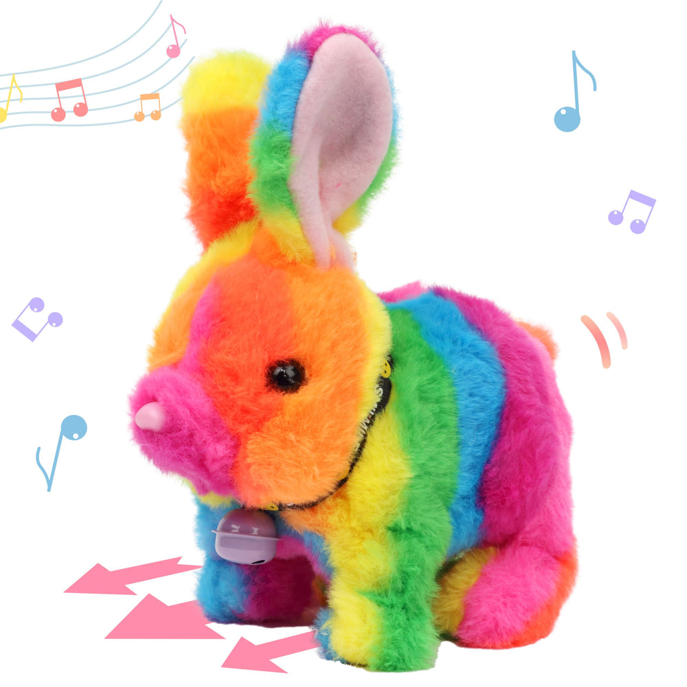 Hopearl hopping rabbit bell toy 7in sparks interactive play and joyful movement