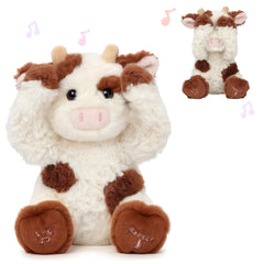 Hopearl Peek A Boo Cow front view for singing and talking playtime