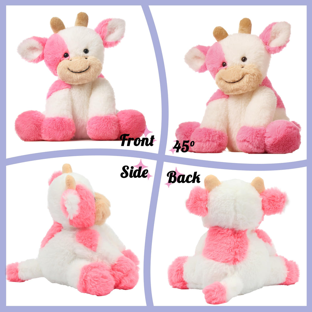 Hopearl plush cow toy durable playmate for active kids.