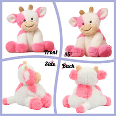 Hopearl plush cow toy durable playmate for active kids.
