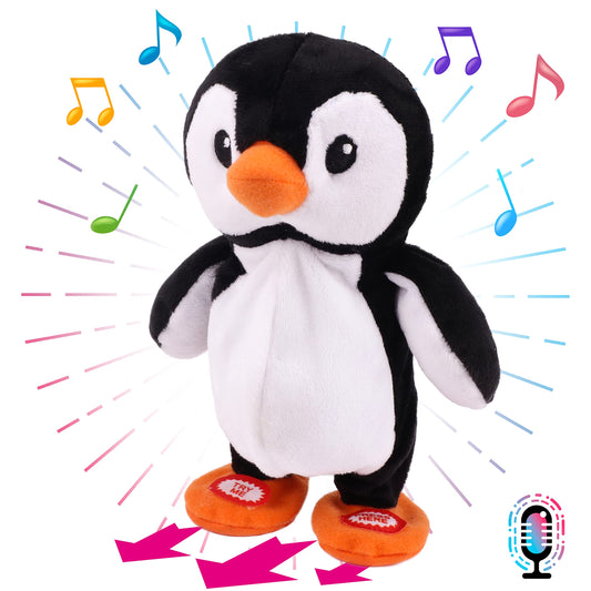 Hopearl Talking Penguin walking, lively motion for engaging interactive play.