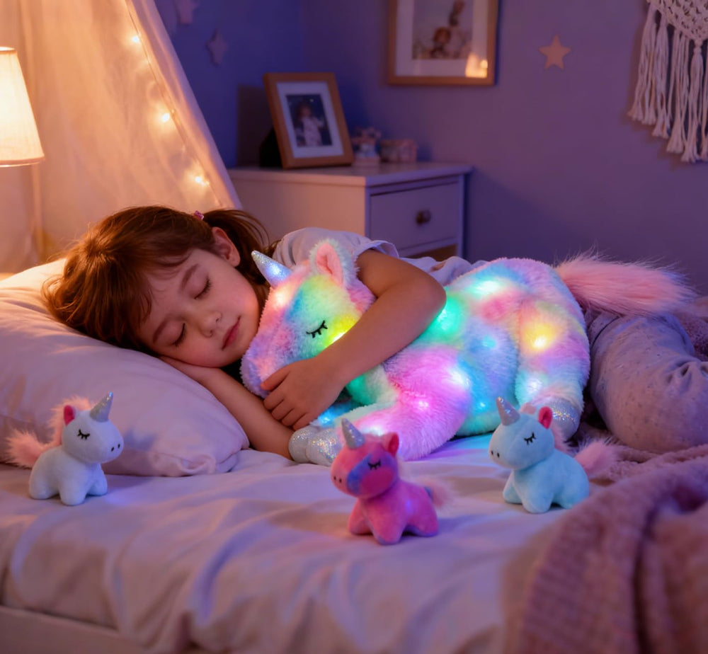 Hopearl mommy unicorn belly open showing removable babies
