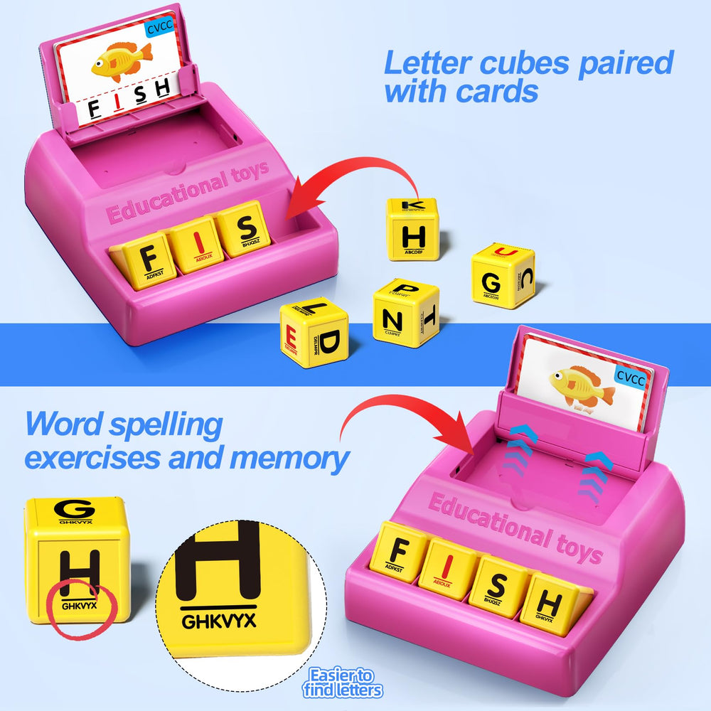 HOPEEYE cards display CVC, CVCC, CCVC, CVCE words for phonics awareness.