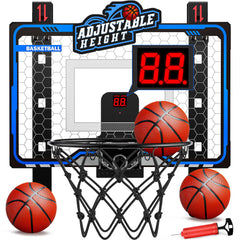 HopeRock indoor basketball hoop mounted over the door for space-saving play