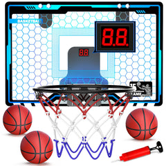 HopeRock over-the-door hoop with LED lighting for vibrant, engaging play