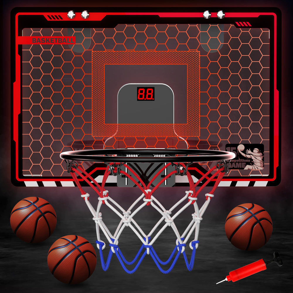 HopeRock mini hoop with scoreboard for instant score feedback