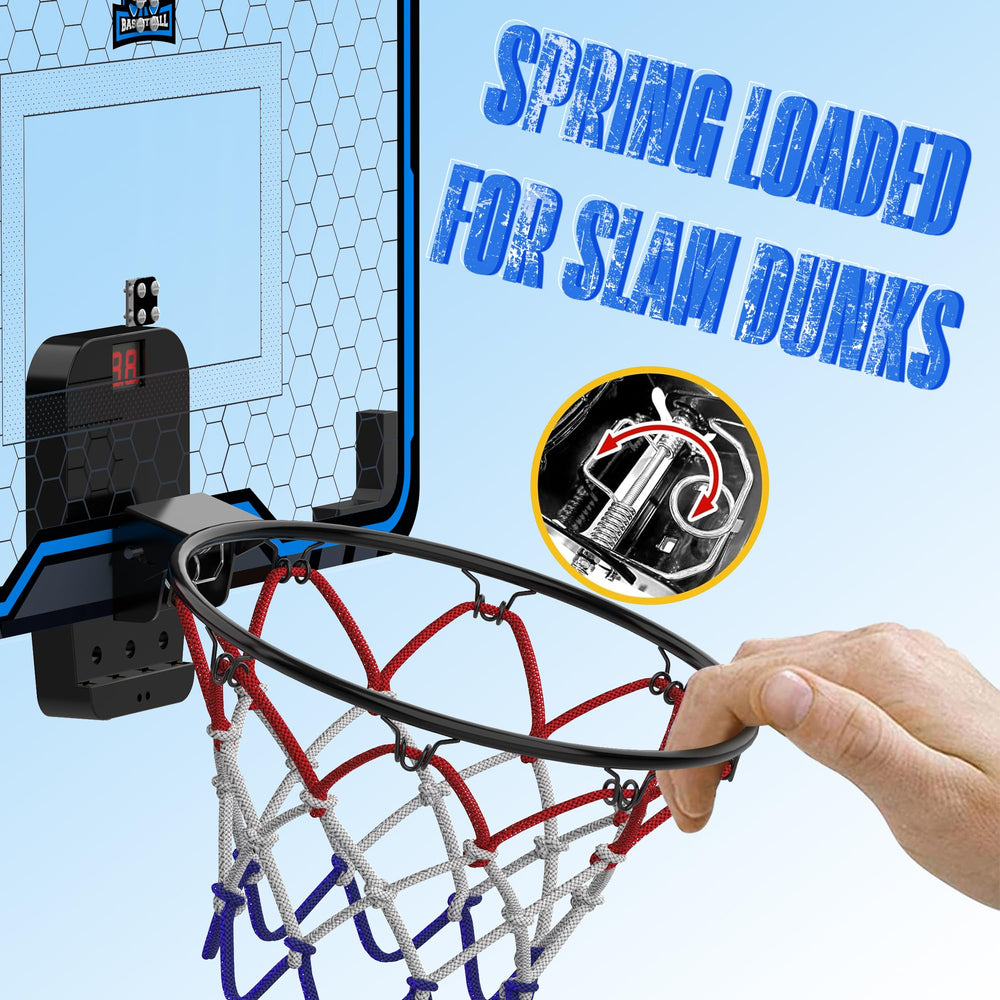HopeRock includes two rubber basketballs for immediate games.