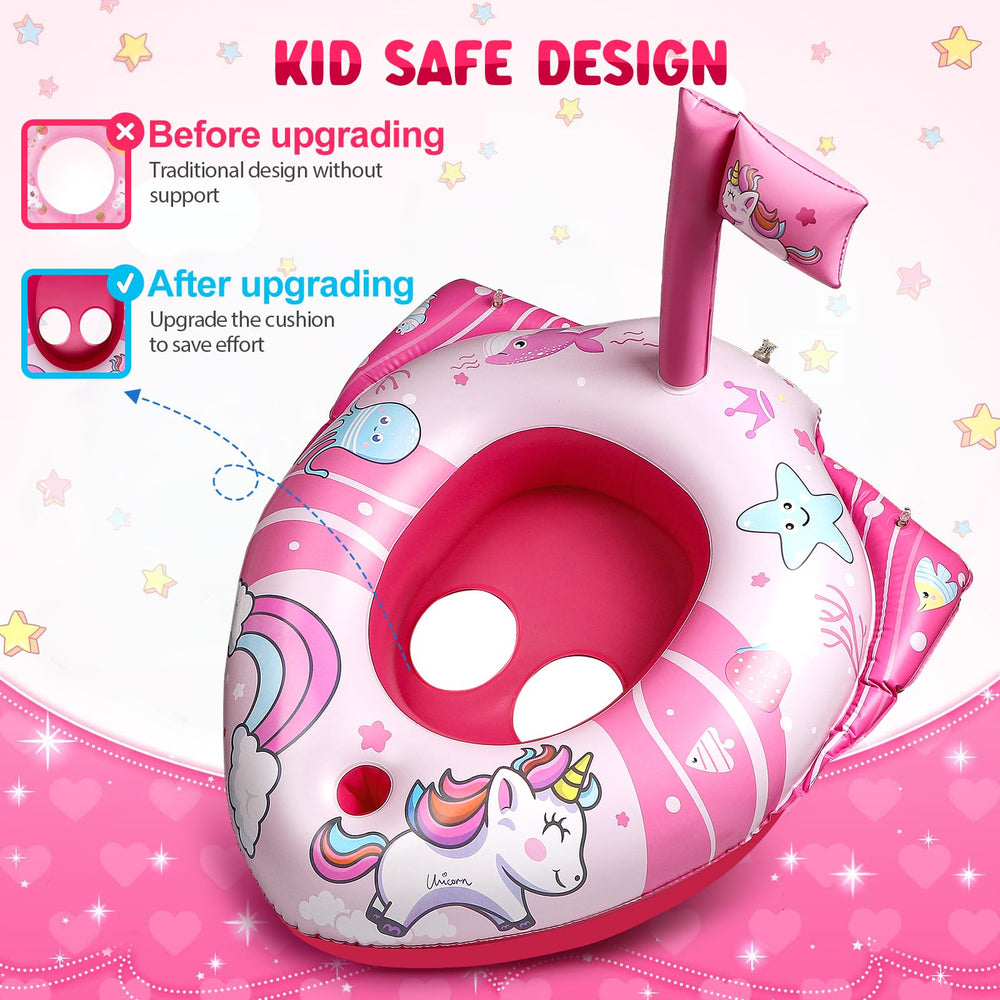 HopeRock unicorn pool float features vibrant colors for summer fun