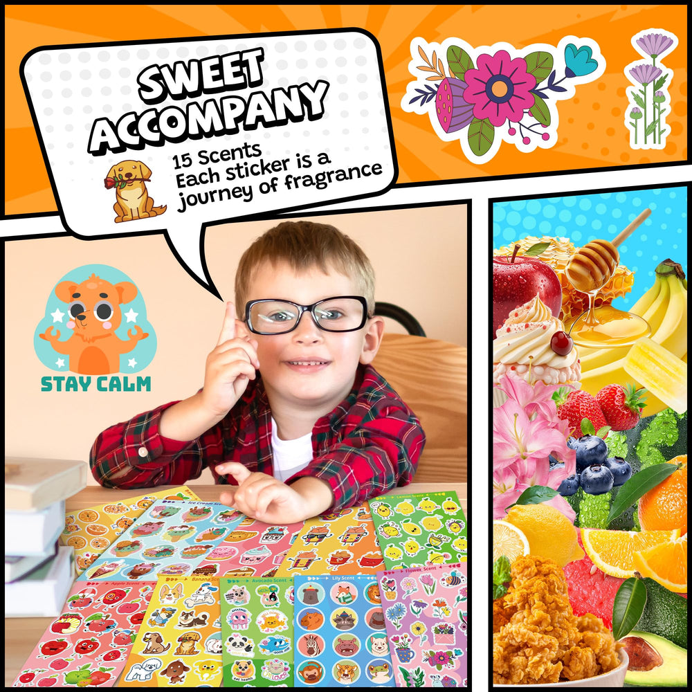 HORIECHALY Scratch and Sniff designs offer sensory fun for curious learners.