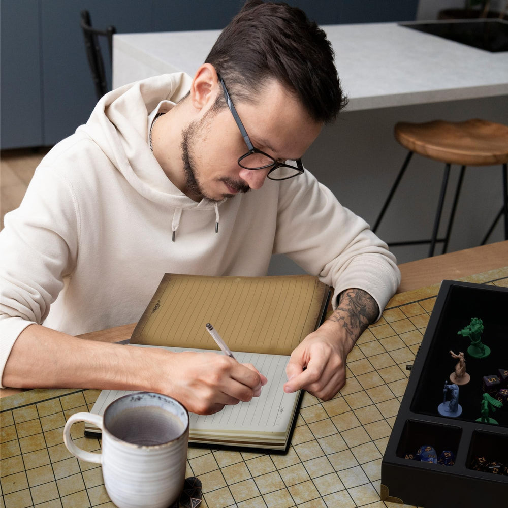 HORNATE DND embossed journal cover adds premium aesthetic to notes.
