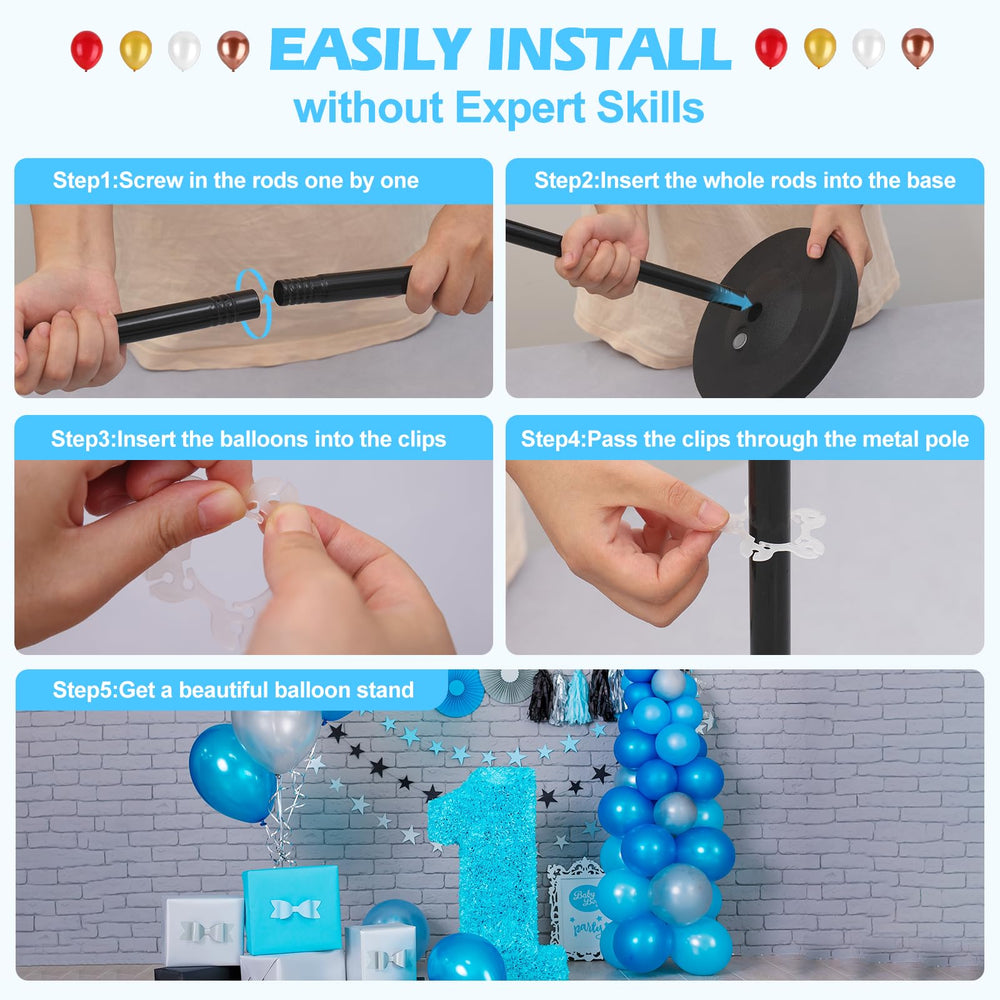 HORSE SECRET balloon chain black anchors clusters and guides balloon flow.