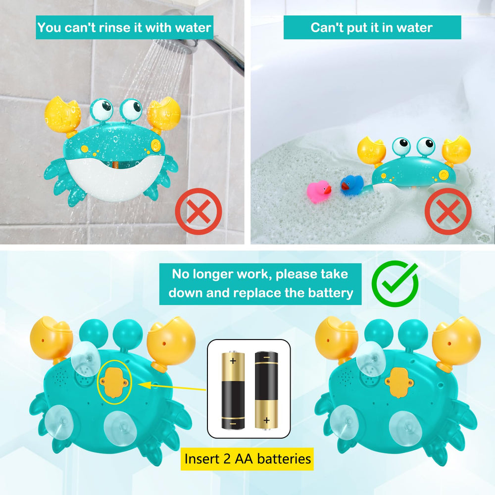 HOSBENI Crab bath time toy engaging kids during bath.