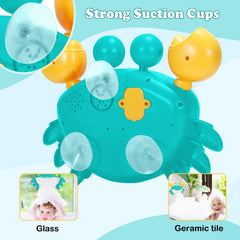 HOSBENI Crab bubble waterfall in action for engaging bath play.