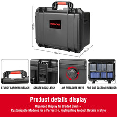 HOSOCASE Sports Card Case PP material close-up highlights durable impact resistance
