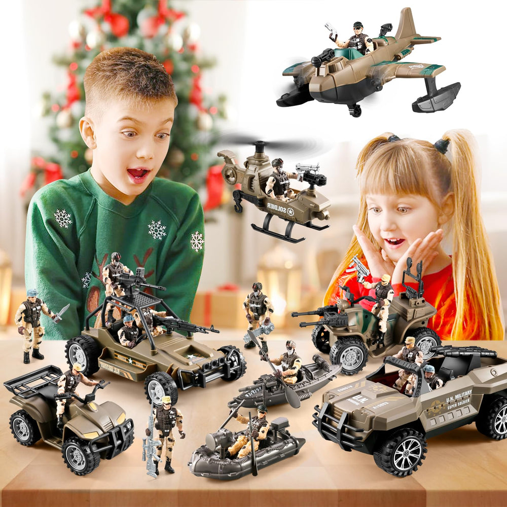 Hospony army toy set packaging for gift-ready presentation
