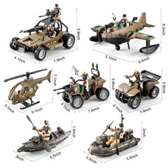 HOSPONY 78-in-1 army helicopter image for action-packed stories and role-play