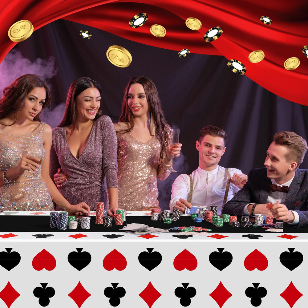 Hosuly game night tablecloth suits birthday and gathering events.