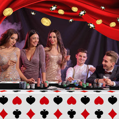 Hosuly game night tablecloth suits birthday and gathering events.