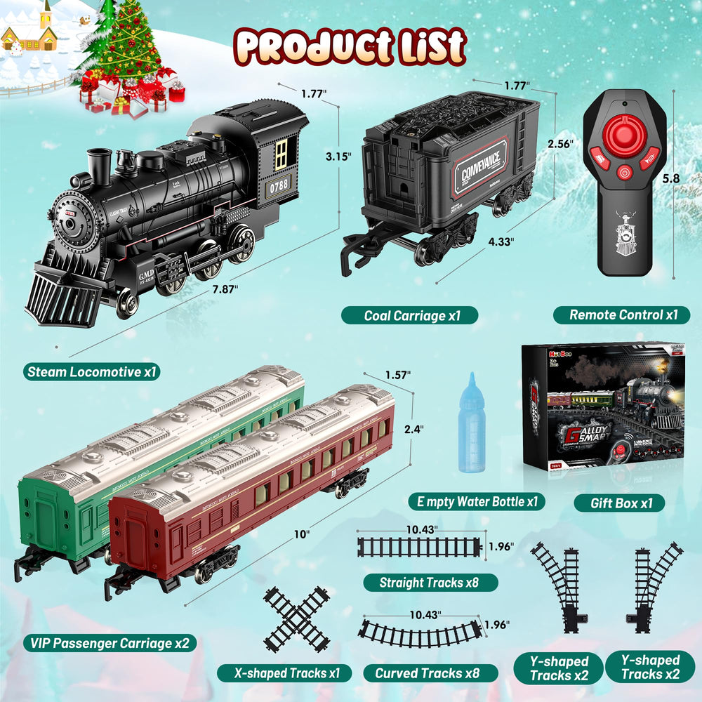 Hot Bee deluxe Christmas train enhances festive decorations and imagination