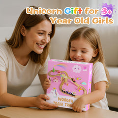 Hot Bee Unicorn Train Set storage case helps keep pieces organized after play.