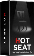 Hot Seat party game cover display inviting family fun during game night.