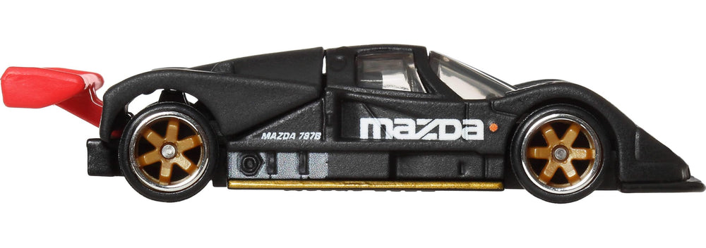 Hot Wheels 1:64-scale die-cast Mazda 787B captures precise proportions for dioramas